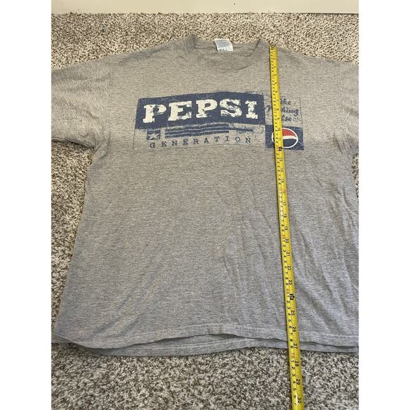Vintage Pepsi Generation T Shirt Mens XL Gray Soda Y2K Crew Neck Made In USA - Picture 7 of 7